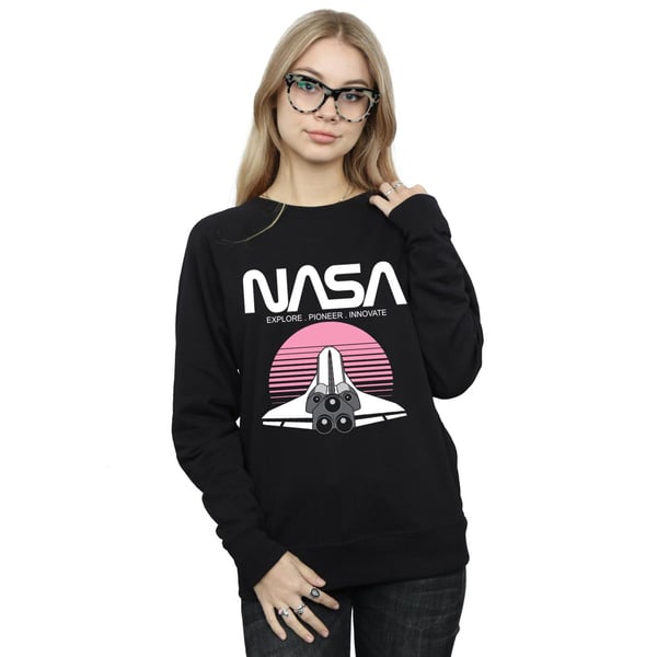 NASA Womens/Ladies Space Shuttle Sunset Sweatshirt