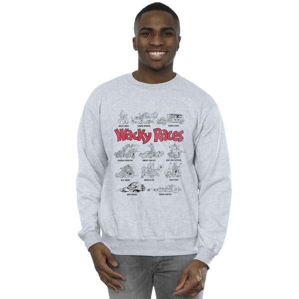 Wacky Races Mens Car Lineup Sweatshirt