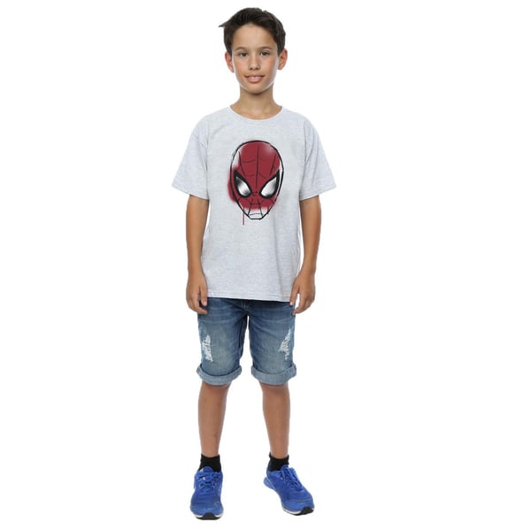Marvel Boys Spider-Man Face Sketch T-Shirt