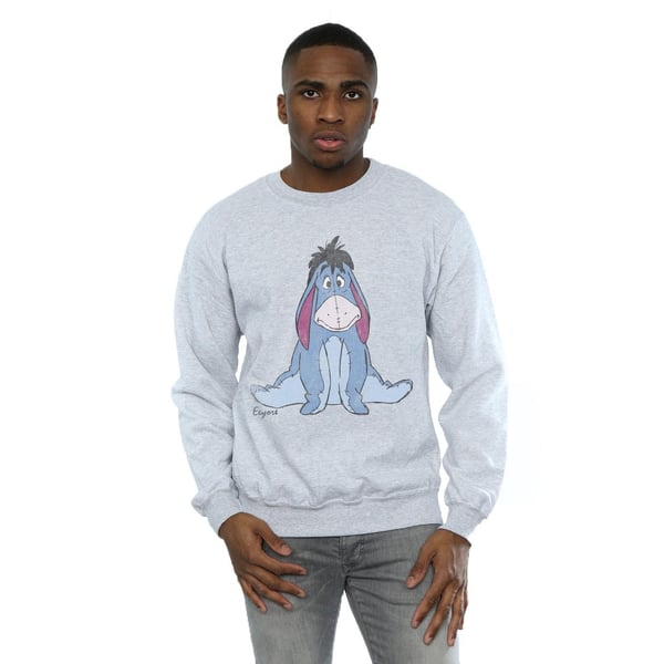 Disney Mens Winnie The Pooh Classic Eeyore Sweatshirt
