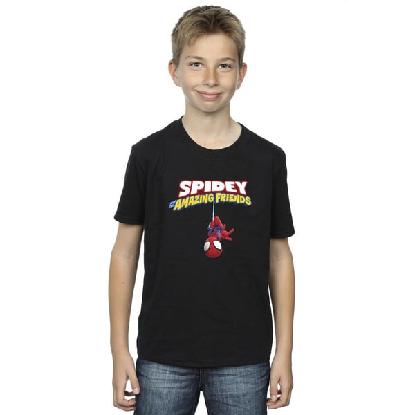 Marvel Boys Spider-Man Hanging Upside Down T-Shirt