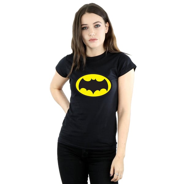 DC Comics Womens/Ladies Batman TV Series Logo Cotton T-Shirt
