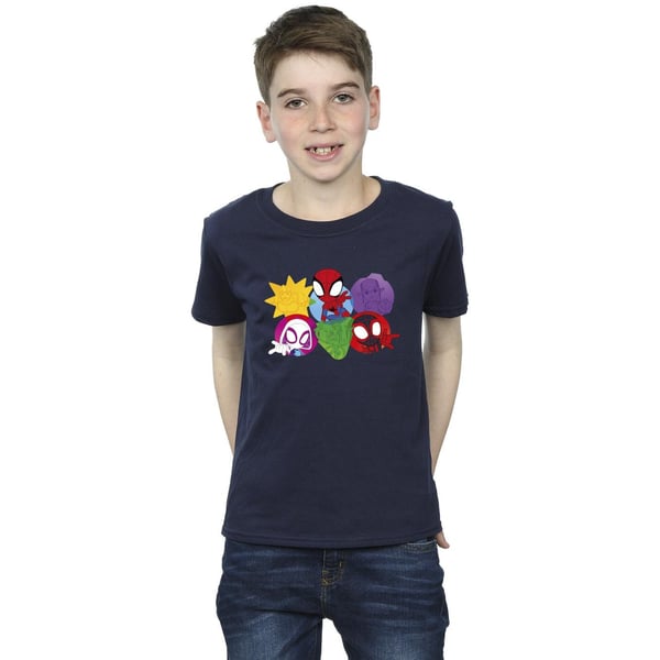 Marvel Boys Spidey And His Amazing Friends Faces T-Shirt