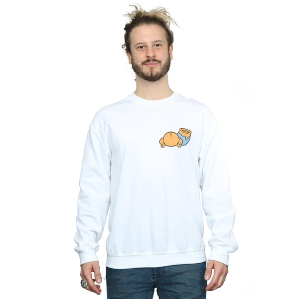 Disney Mens Winnie The Pooh Backside Breast Print Sweatshirt