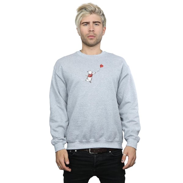 Disney Mens Winnie The Pooh Balloon Sweatshirt