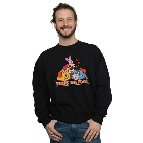 Disney Mens Winnie The Pooh Group Sweatshirt