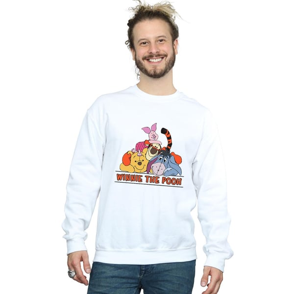 Disney Mens Winnie The Pooh Group Sweatshirt