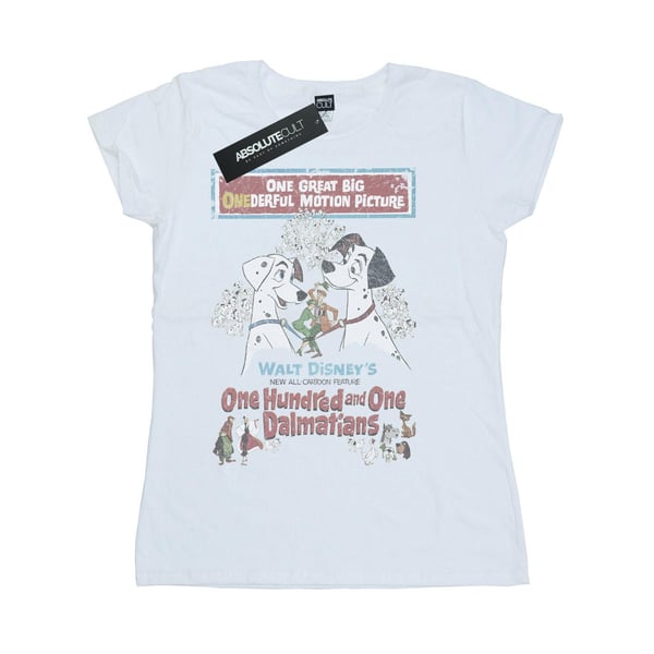 Disney Womens/Ladies 101 Dalmatians Retro Poster Cotton T-Shirt