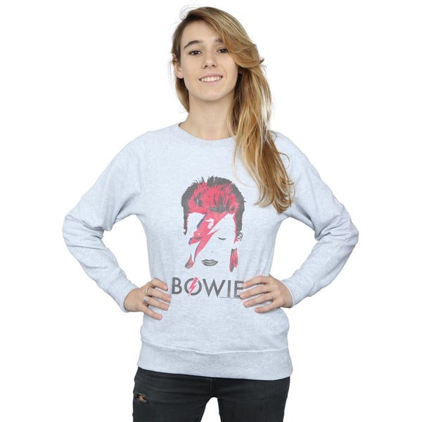 David Bowie Womens/Ladies Aladdin Sane Distressed Sweatshirt
