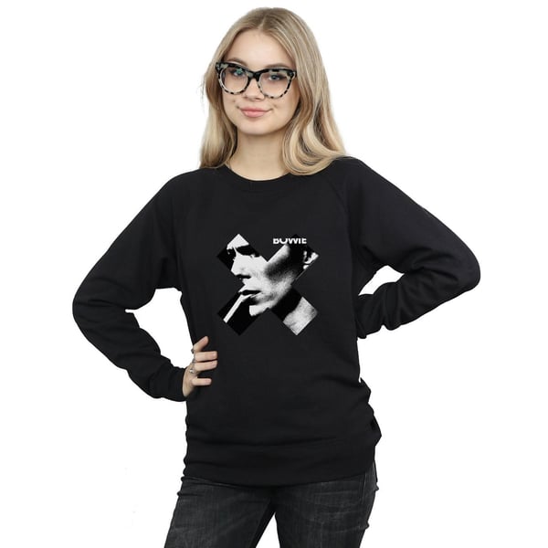 David Bowie Womens/Ladies Cross Smoke Sweatshirt