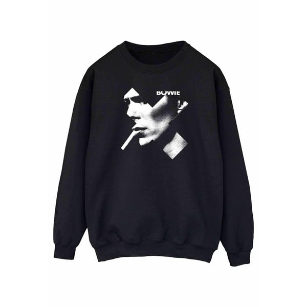 David Bowie Womens/Ladies Cross Smoke Sweatshirt