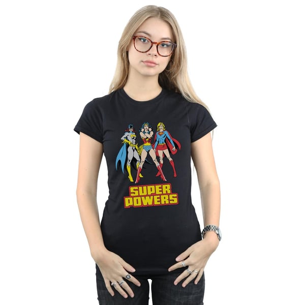 DC Comics Womens/Ladies Wonder Woman Super Power Group Cotton T-Shirt