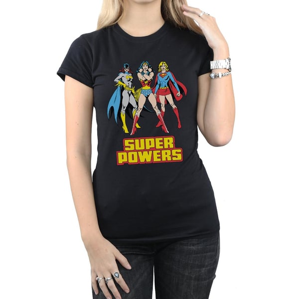 DC Comics Womens/Ladies Wonder Woman Super Power Group Cotton T-Shirt