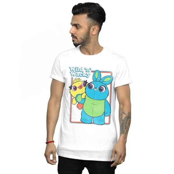 Disney Mens Toy Story 4 Duck And Bunny Wild And Wacky T-Shirt