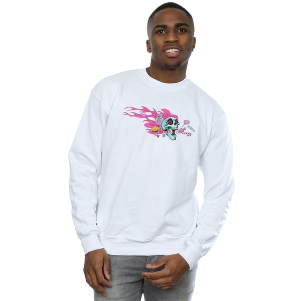 Disney Mens Wreck It Ralph Candy Skull Sweatshirt