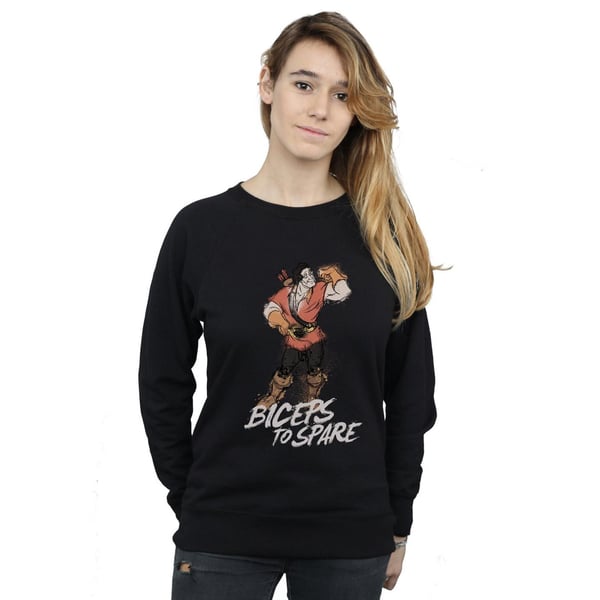 Disney Womens/Ladies Beauty And The Beast Gaston Biceps To Spare Sweatshirt