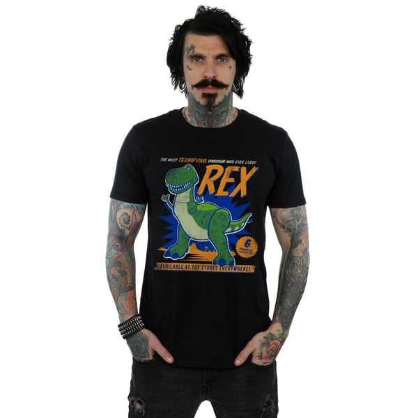 Disney Mens Toy Story 4 Rex Terrifying Dinosaur T-Shirt