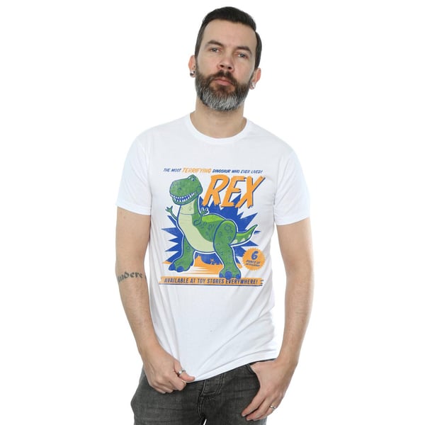 Disney Mens Toy Story 4 Rex Terrifying Dinosaur T-Shirt