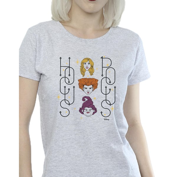 Disney Naiset Hocus Pocus Faces Puuvillainen T-paita