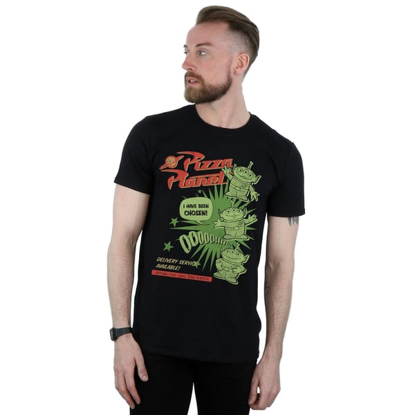 Disney Mens Toy Story 4 Pizza Planet Little Green Men T-Shirt