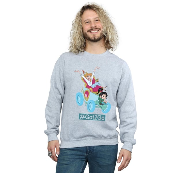 Disney Mens Wreck It Ralph Cinderella And Vanellope Sweatshirt