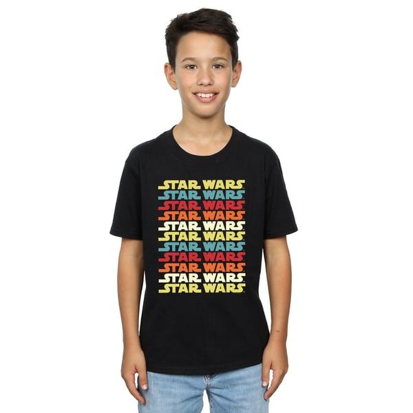 Star Wars Boys Retro Repeat Logo T-Shirt