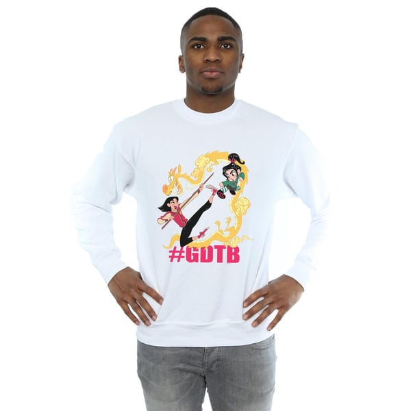 Disney Mens Wreck It Ralph Mulan And Vanellope Sweatshirt