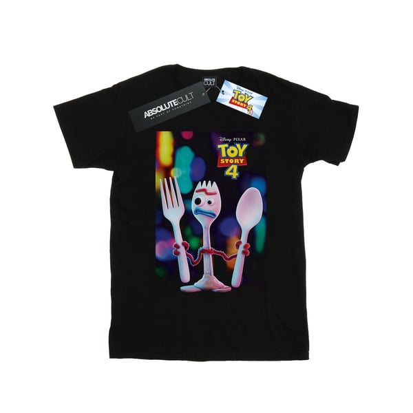 Disney Mens Toy Story 4 Forky Poster T-Shirt