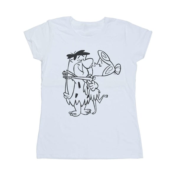 The Flintstones Dam/Dam Fred och Wilma Kiss T-shirt i bomull