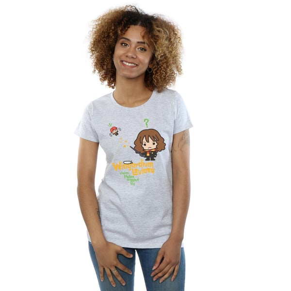 Harry Potter Naiset/Neidot Hermione Granger Wingardium Leviosa Junior Puuvilla T-paita