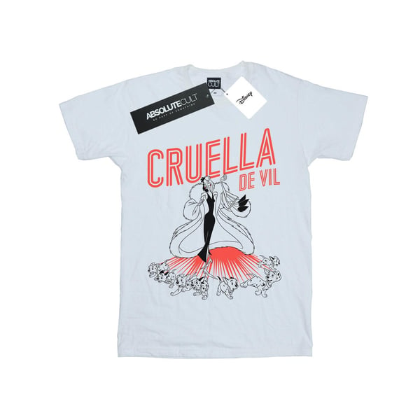 Disney Mens Cruella De Vil Dalmatians T-Shirt