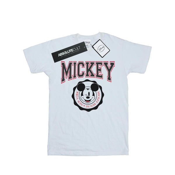 Disney Womens/Ladies Mickey Mouse New York Seal Cotton Boyfriend T-Shirt