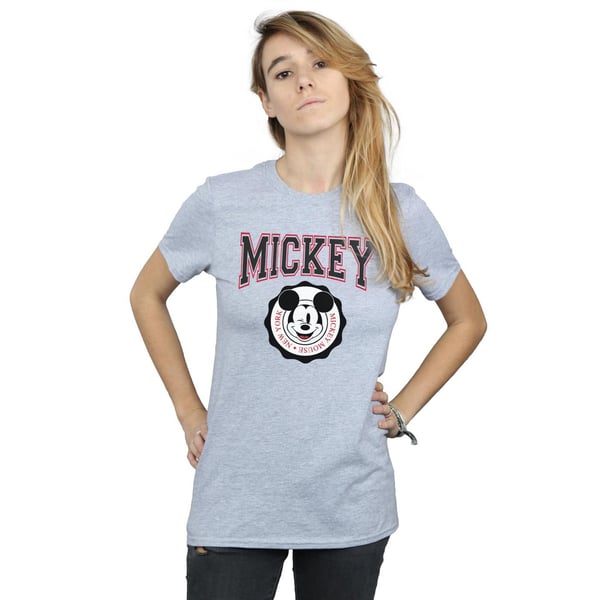 Disney Womens/Ladies Mickey Mouse New York Seal Cotton Boyfriend T-Shirt