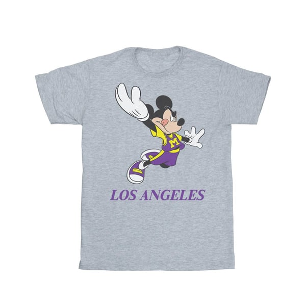 Disney Womens/Ladies Mickey Mouse Los Angeles Cotton Boyfriend T-Shirt