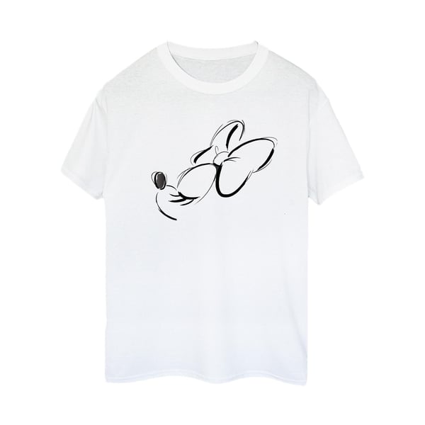 Disney Womens/Ladies Minnie Mouse Nose Up Cotton Boyfriend T-Shirt