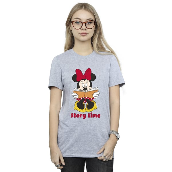 Disney Womens/Ladies Minnie Mouse Story Time Cotton Boyfriend T-Shirt