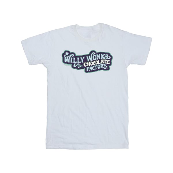 Willy Wonka Miesten Suklaatehdas Logo T-paita