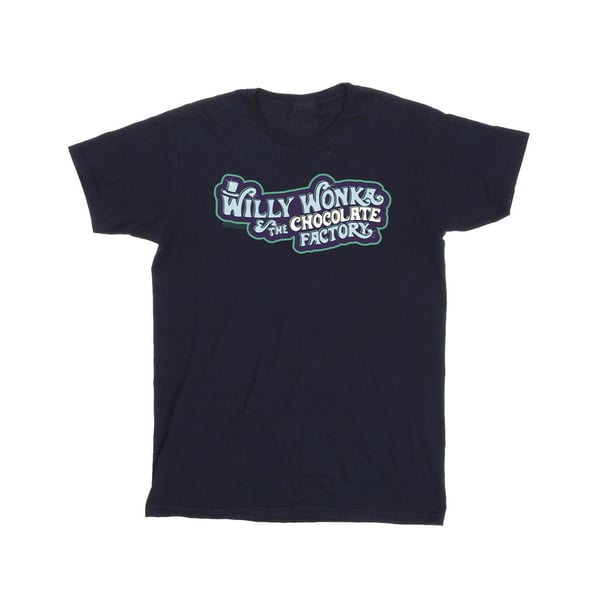 Willy Wonka Miesten Suklaatehdas Logo T-paita