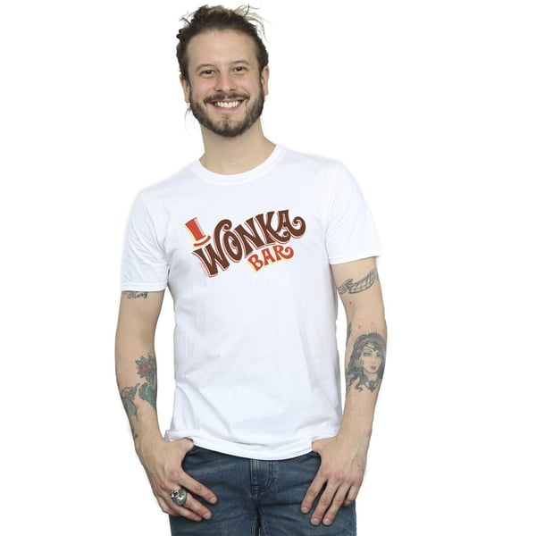 Willy Wonka Mens Bar Logo T-Shirt