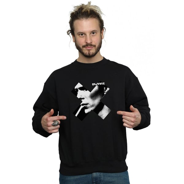 David Bowie Mens Cross Smoke Sweatshirt