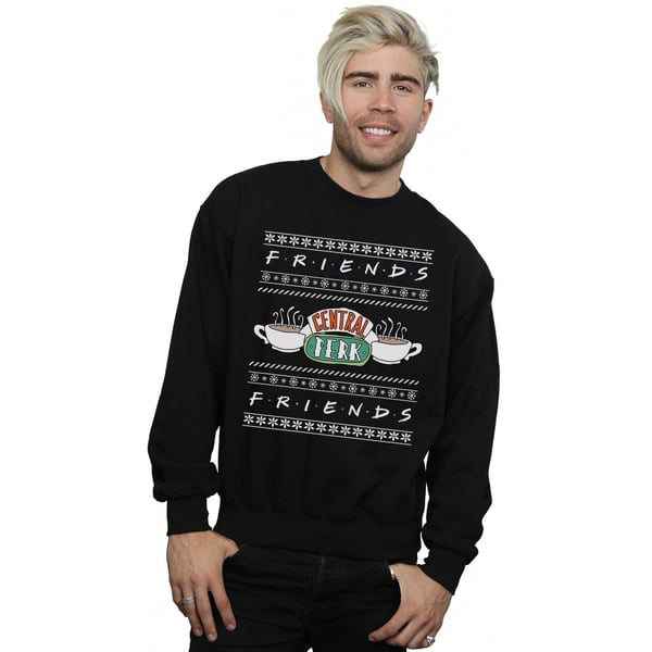 Friends Mens Fair Isle Central Perk Sweatshirt