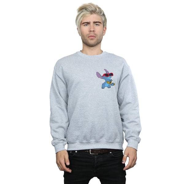 Disney Mens Lilo And Stitch Guitar Sweatshirt