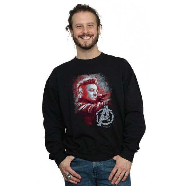 Marvel Mens Avengers Endgame Hawkeye Brushed Sweatshirt