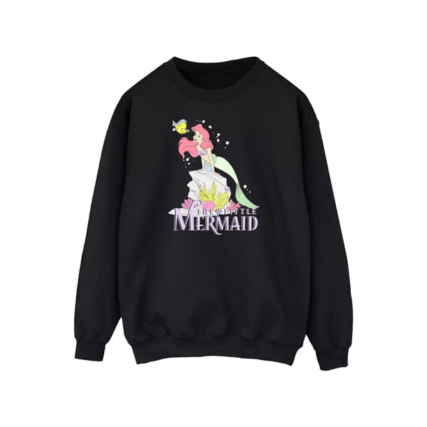 Disney Mens The Little Mermaid Faded Nostalgia Sweatshirt
