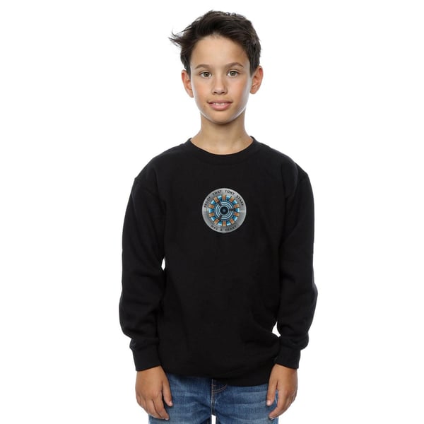 Marvel Boys Avengers Endgame Tony Stark Heart Sweatshirt