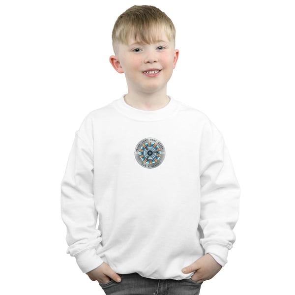 Marvel Boys Avengers Endgame Tony Stark Heart Sweatshirt