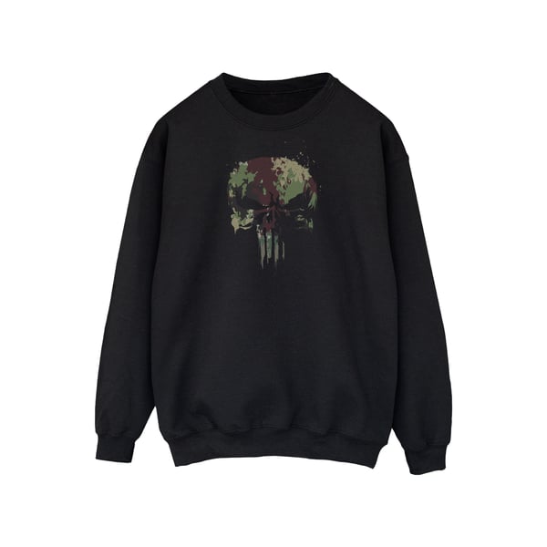 Marvel Mens The Punisher TV Series Camo Skull Sweatshirt