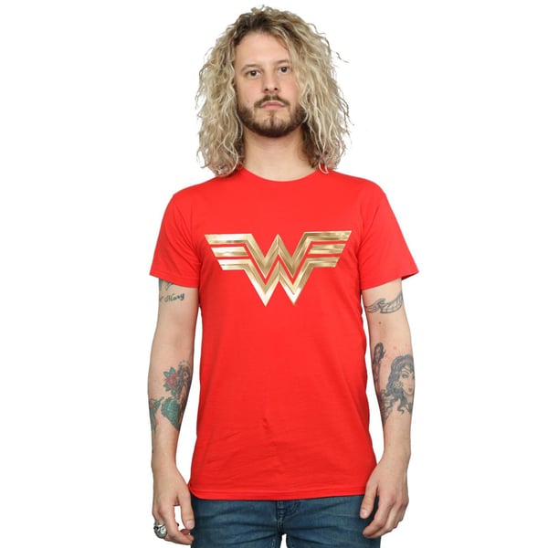 DC Comics Mens Wonder Woman 84 Gold Emblem T-Shirt
