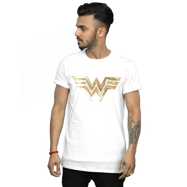 DC Comics Mens Wonder Woman 84 Gold Emblem T-Shirt