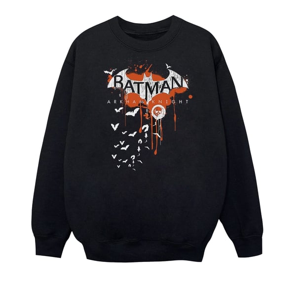 DC Comics Pojkar Batman Arkham Knight Halloween Logotyp Konst Tröja